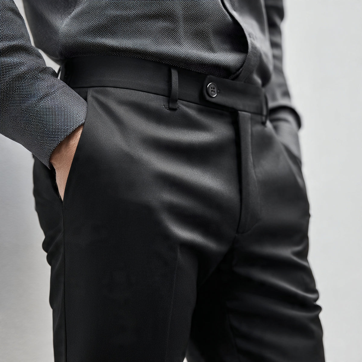 Calça Alfaiataria Preta Masculina Primus Flex Skinny