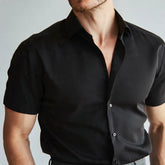 Camisa Social Masculina Primus Slim Fit Premium Preta